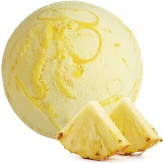 Badebombe Ananas mit Kokosbutter