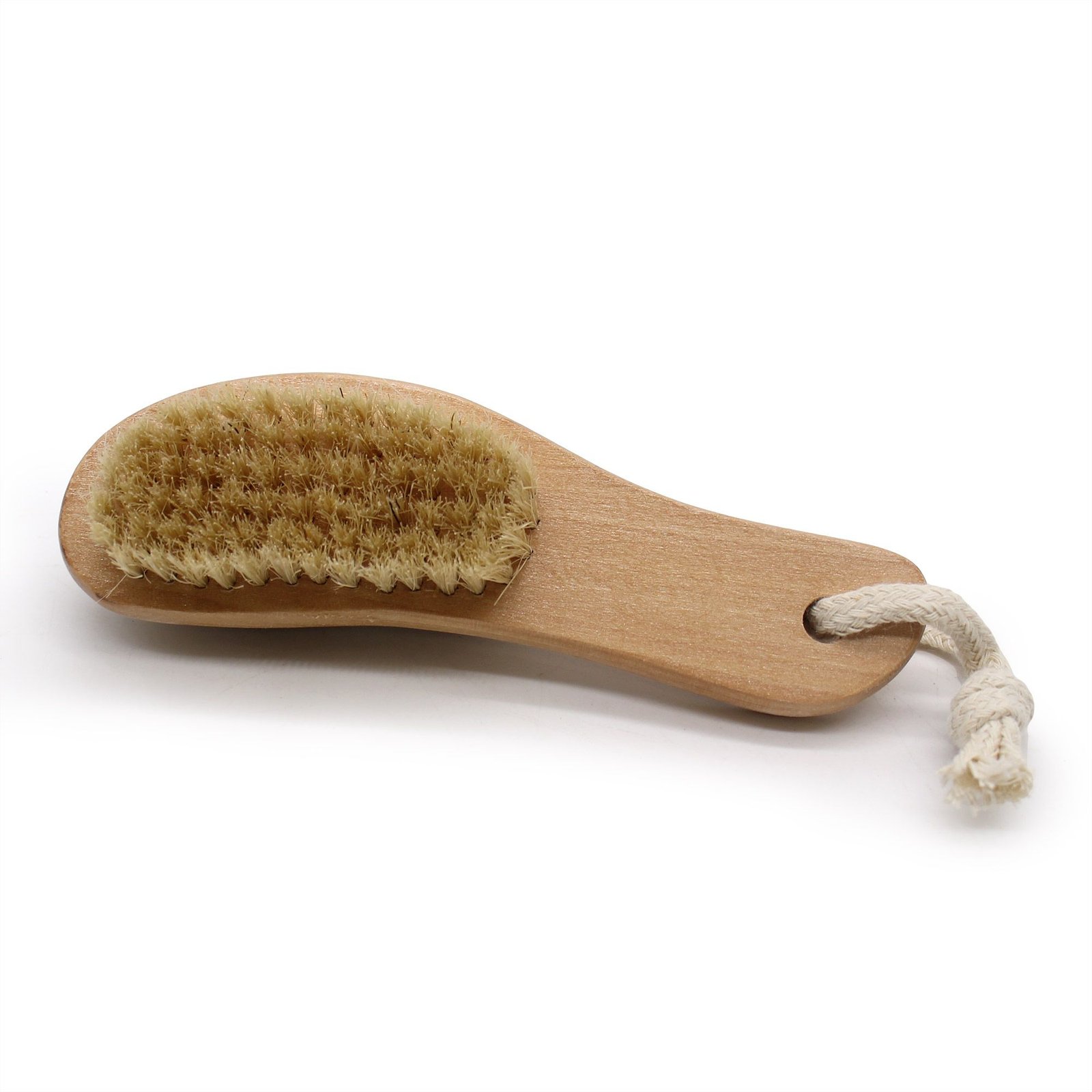 Massagebürste mit Bimsstein Naturborsten für Körperpflege & Peeling