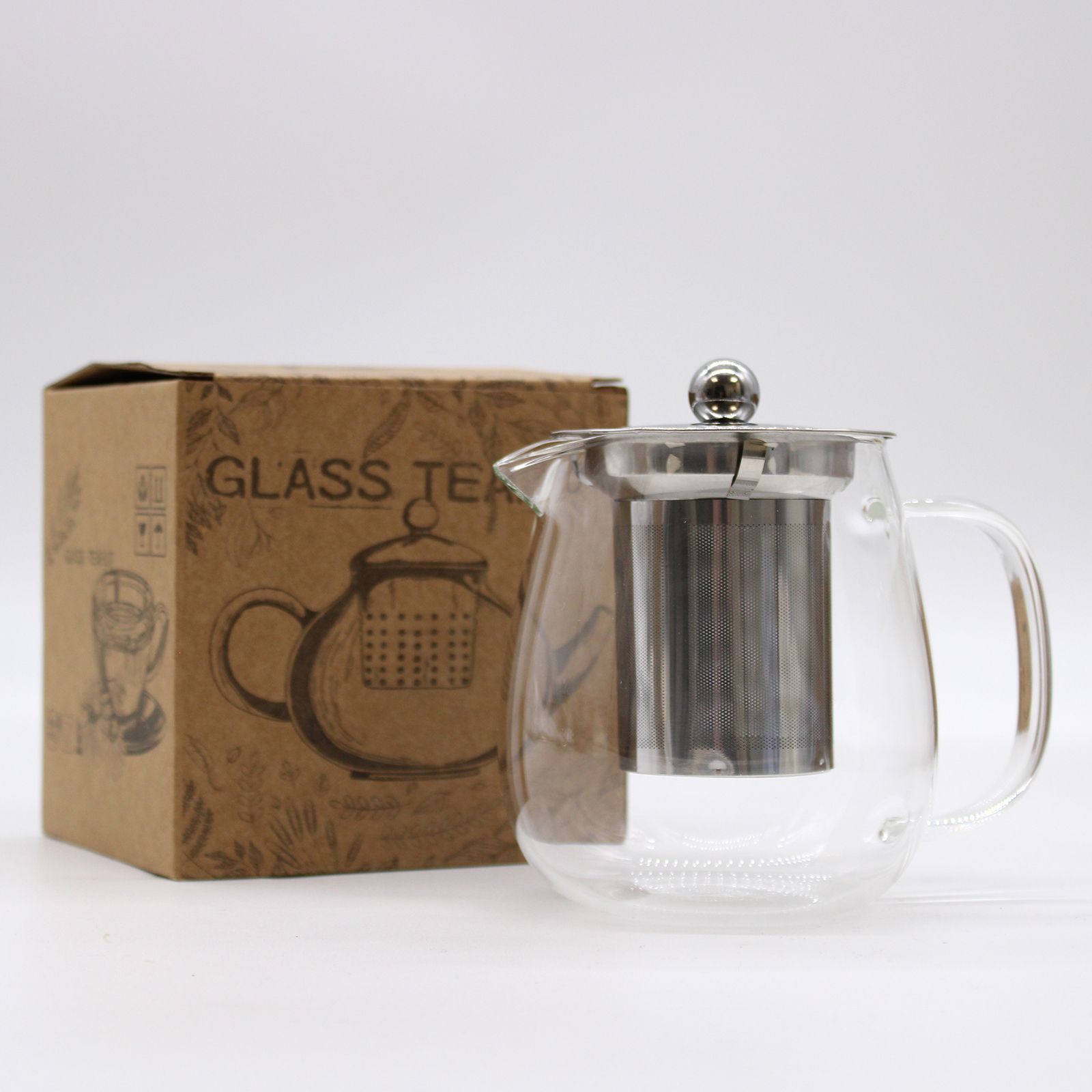 bG9jYWw6Ly9tZWRpYS9TSy9KQy82MFIzMEMxRzZSU0tKQ1NLL2FhNWQ1ODFkLmpwZWc.jpg Glas Teekanne mit Edelstahl Teesieb 550 ml Modern