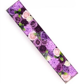Seifenblumen Geschenkbox Lavendel Rose Nelke