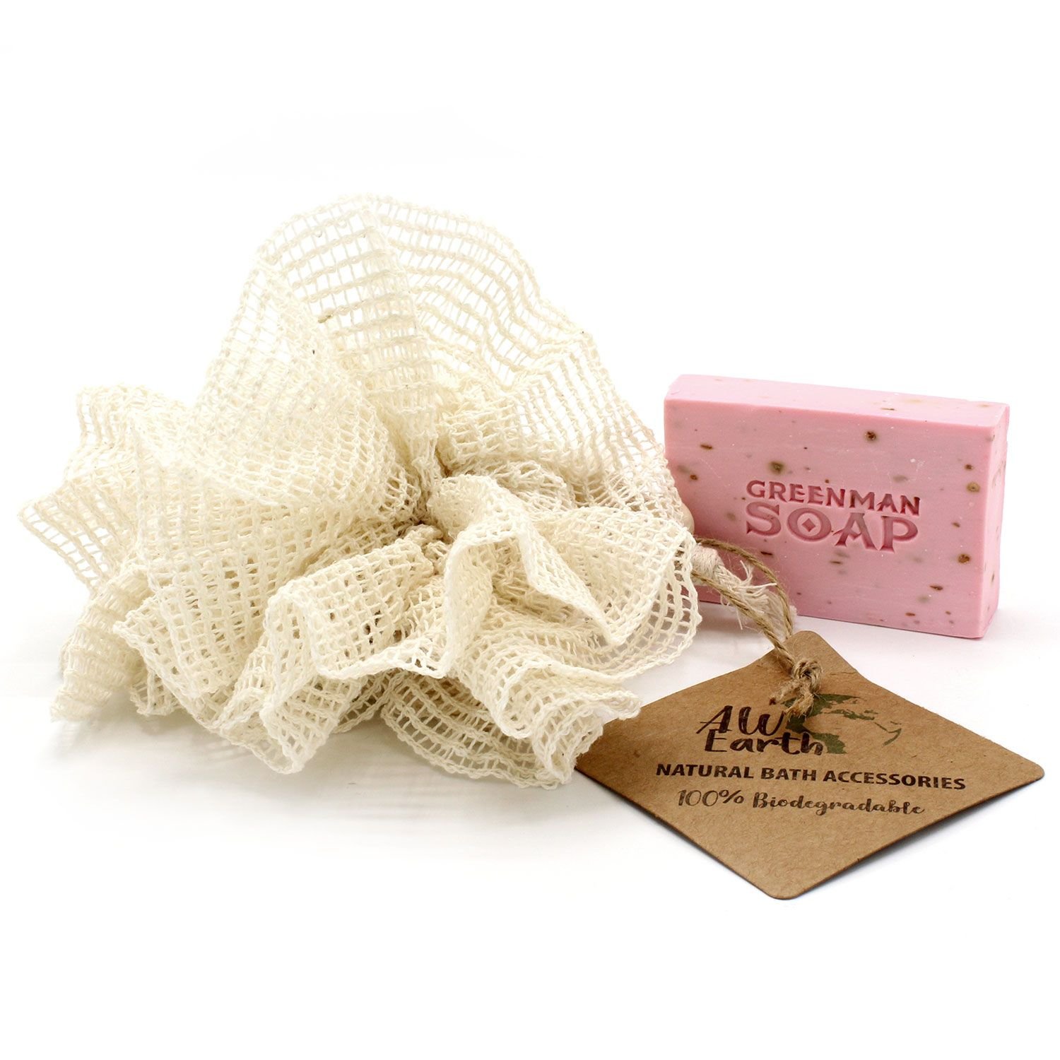 Duschschwamm aus Ramie Natur 55g Peeling Körperpflege Wellness