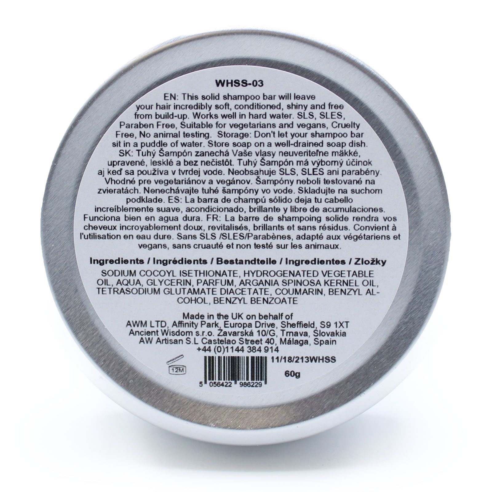bG9jYWw6Ly9tZWRpYS9TTS8wQy82MFIzMEMxRzZSU0swQ1NNLzQ0ODJlMzY1LmpwZWc.jpg Festes Shampoo Kokosduft 60 g vegan mit Arganöl – Wild Hare