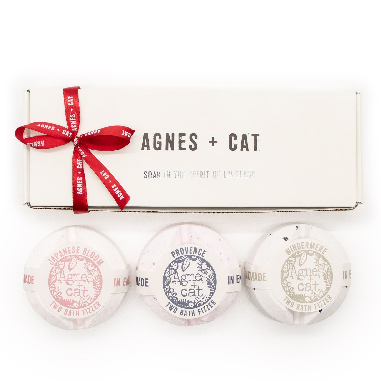 Badebomben Badefizzer Geschenkset Lakeland Favourites 3 Düfte Agnes + Cat