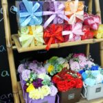 Seifenblumen Box Rote Rosen 9er Set Geschenkset