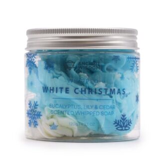 Cremeseife Hellblau White Christmas mit Glycerin
