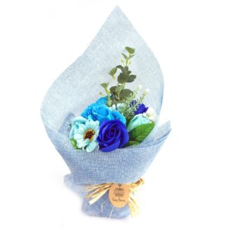 Seifenblumen Blumenstrauß Blau