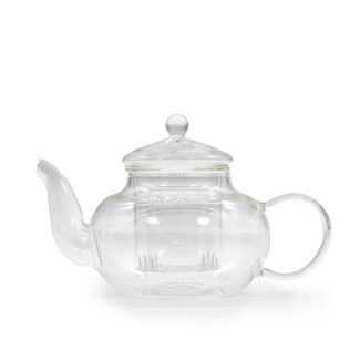 Glas Teekanne mit Glas Teesieb 400 ml