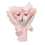 Seifenrosen Strauß Rosa
