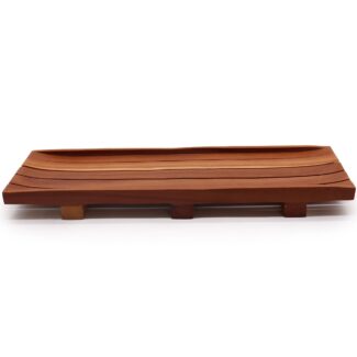 Seifenschale aus Mahagoni für Seifenblock 30 cm