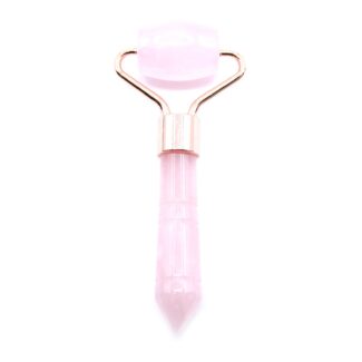 Mini Gesichtsroller Rosenquarz 9 cm