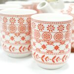 Keramik Teeservice Amber mit Teekanne & 6 Tassen – Honigbee Keramik Teeservice Amber mit Teekanne & 6 Tassen