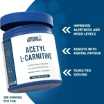 Applied Nutrition Acetyl L-Carnitin Pulver 150 g – 750 mg N-Acetyl-L-Carnitin pro Portion – Honigbee Applied Nutrition Acetyl L-Carnitin Pulver 150 g – 750 mg N-Acetyl-L-Carnitin pro Portion