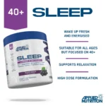 Applied Nutrition Agewell 40+ Schlaf Unterstützung Schwarze Traube 300 g – mit Glycin, Magnesium & Pflanzenextrakten