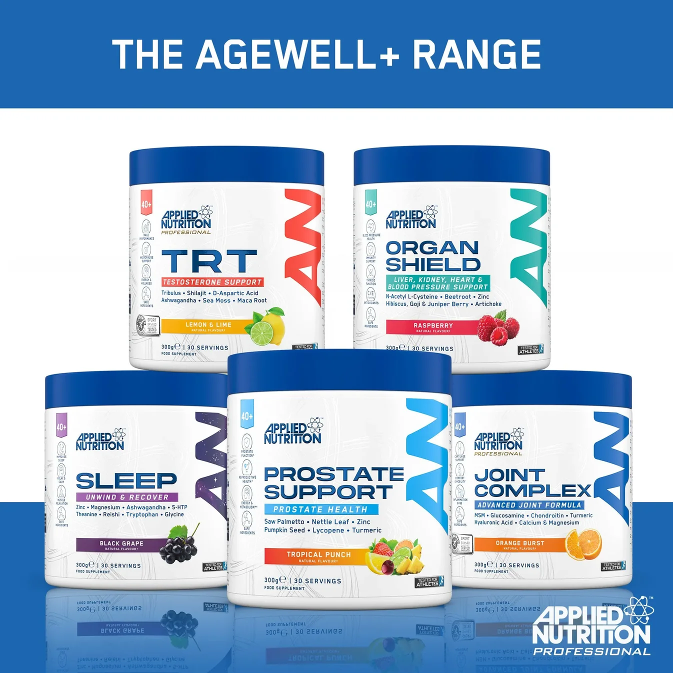 Applied Nutrition Agewell 40+ Gelenk Komplex Mango Crush 300 g – Joint Complex