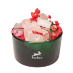 Rosenquarz Duftkristalle Set The Lovers – Edelsteine & Trockenblumen im Glas