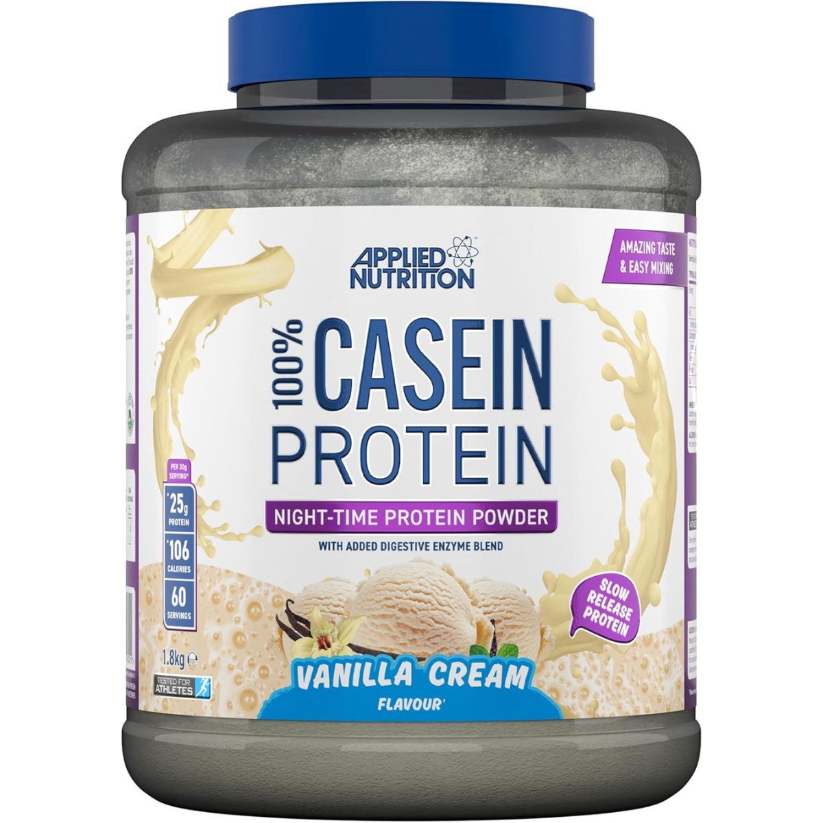 100% Kasein Eiweißpulver Vanille-Creme