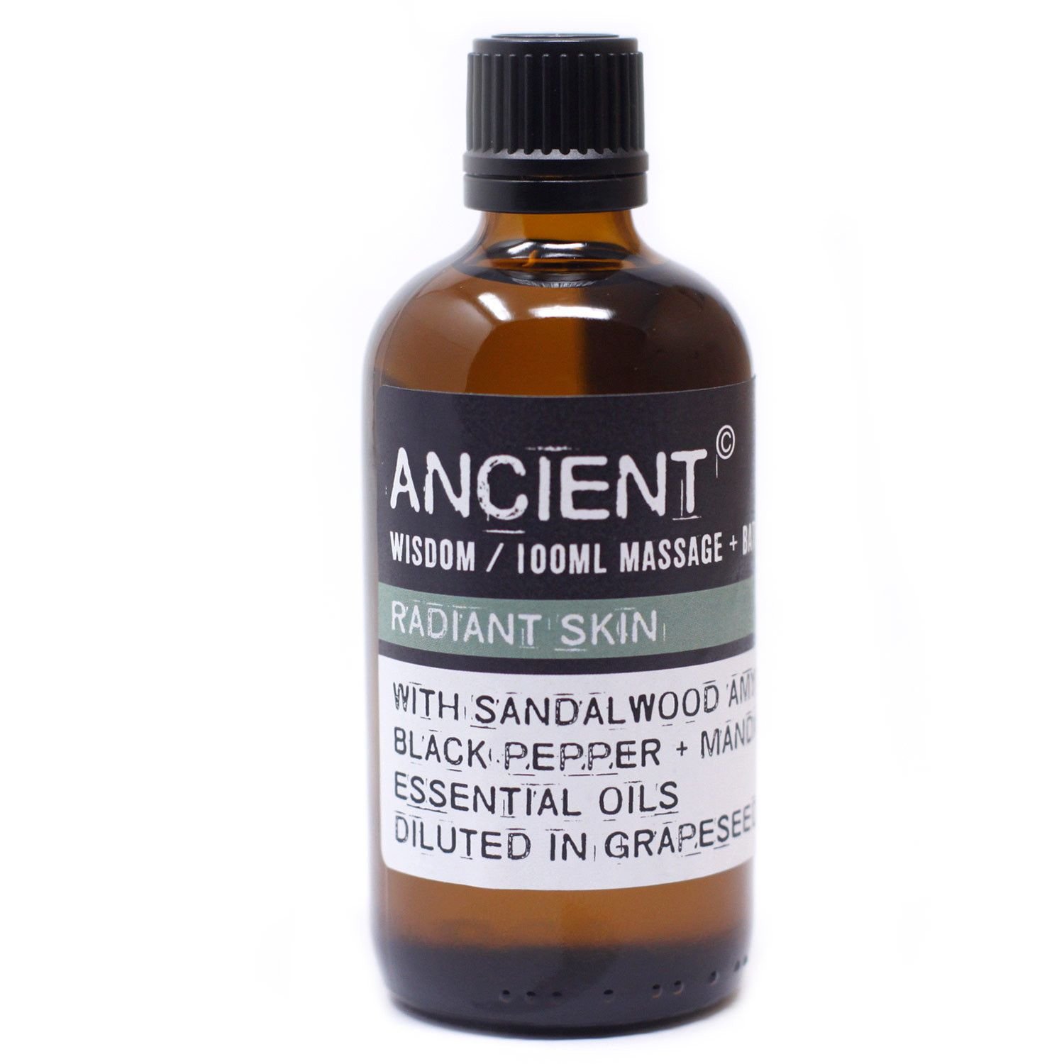 Sandelholz Massageöl 100 ml mit Amyris, Mandarine & Schwarzem Pfeffer