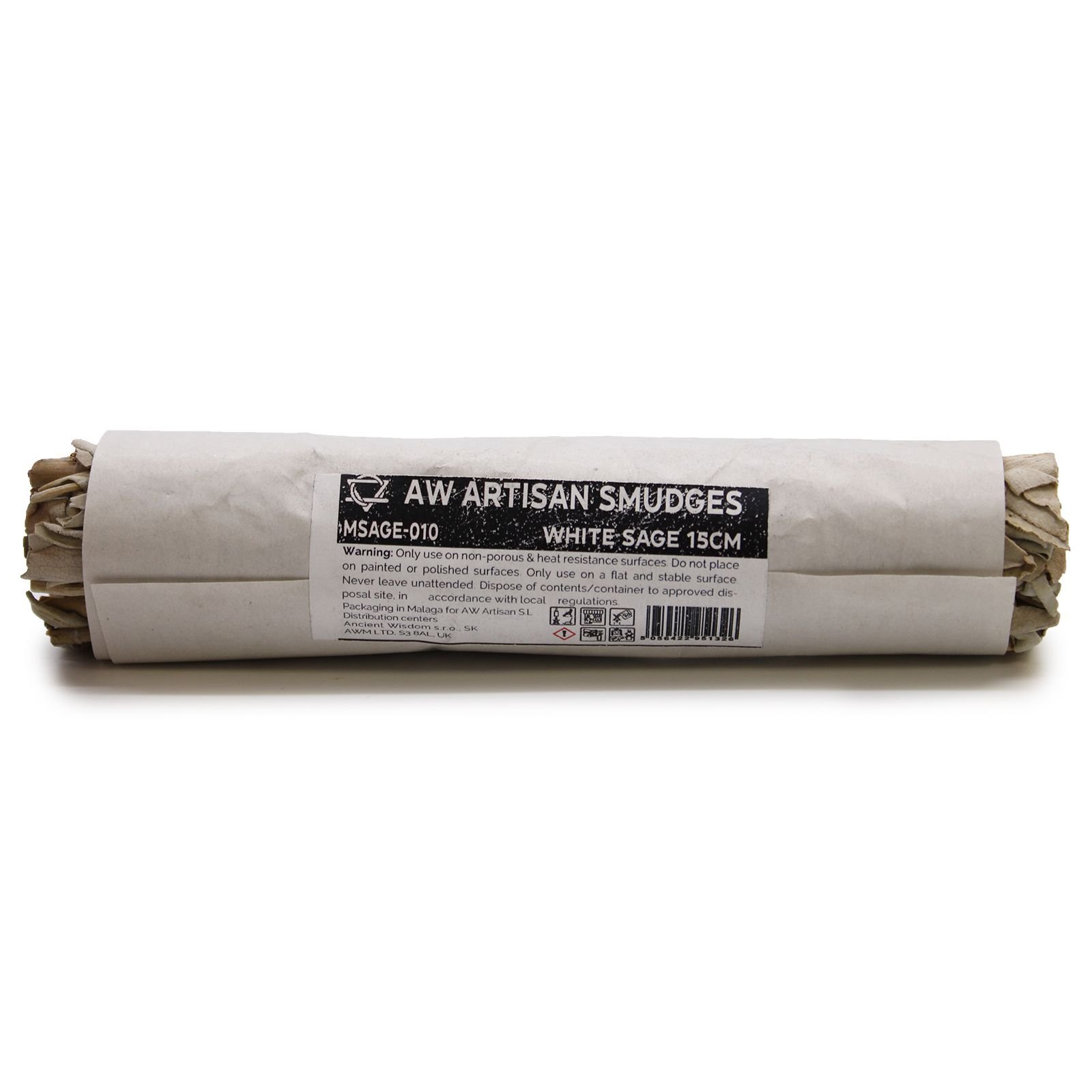 Weißer Salbei Räucherbündel 15 cm White Sage Smudge Stick Meditation Räucherwerk