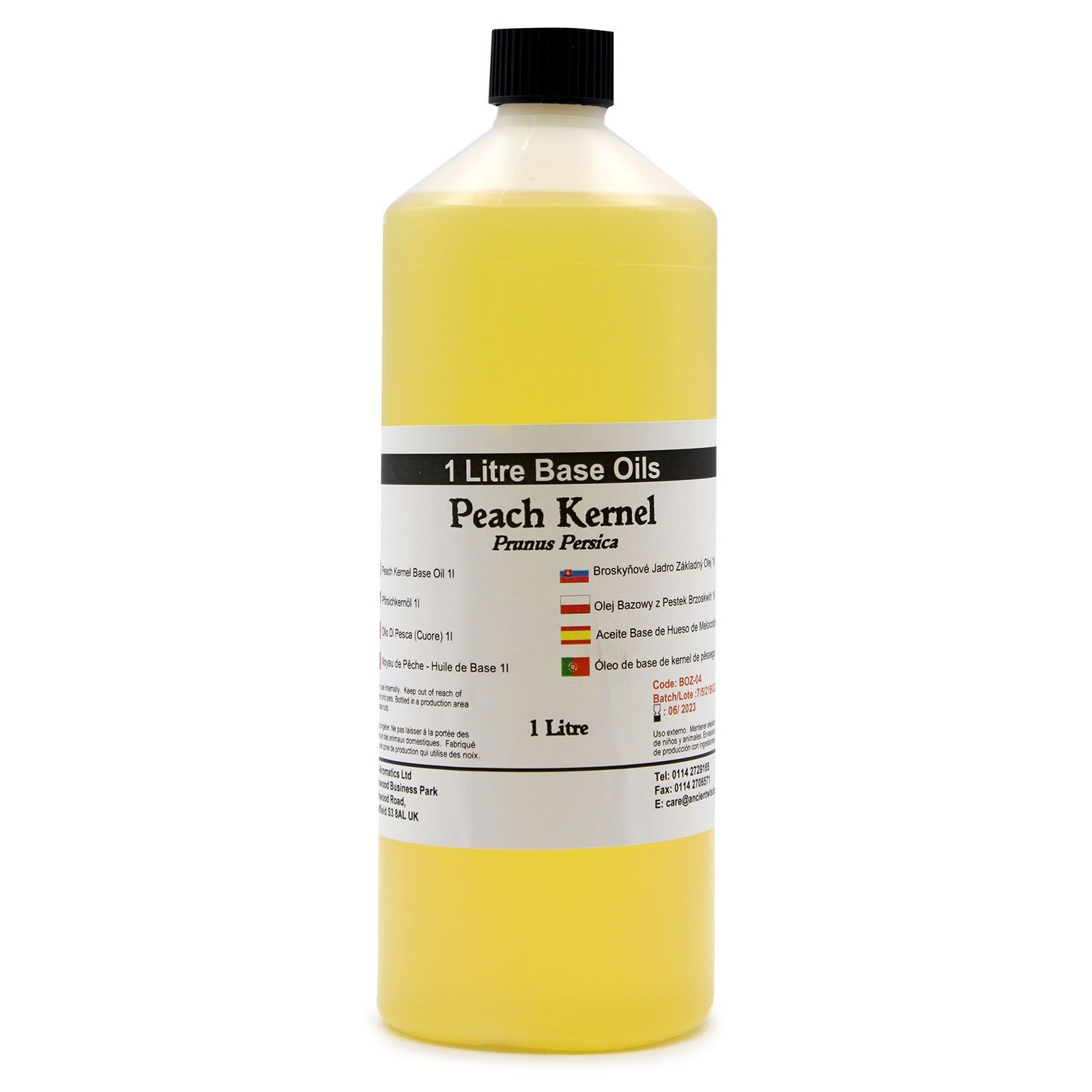 Pfirsichkernöl 1 Liter kaltgepresst – 100% naturreines Pflegeöl für Haut & Massage