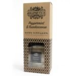 Pfefferminze & Weihrauch Raumduft Diffuser 200 ml – Reed Diffuser mit ätherischen Ölen bis zu 12 Wochen