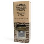 Zimt & Nelke Raumduft Diffuser 200 ml – Reed Diffuser mit ätherischen Ölen bis zu 12 Wochen