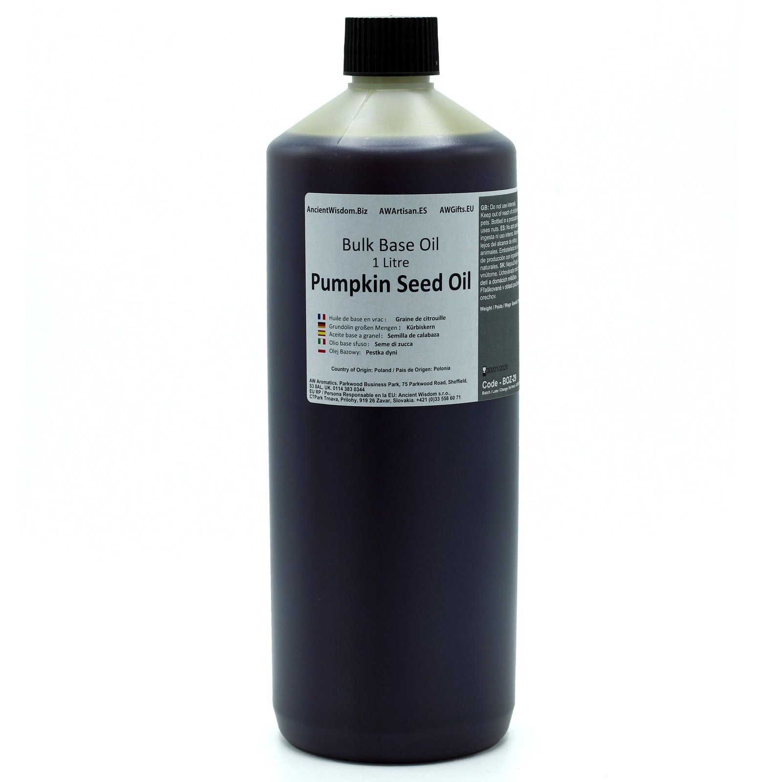 Kürbiskernöl 1 Liter Kürbiskernöl 1 Liter