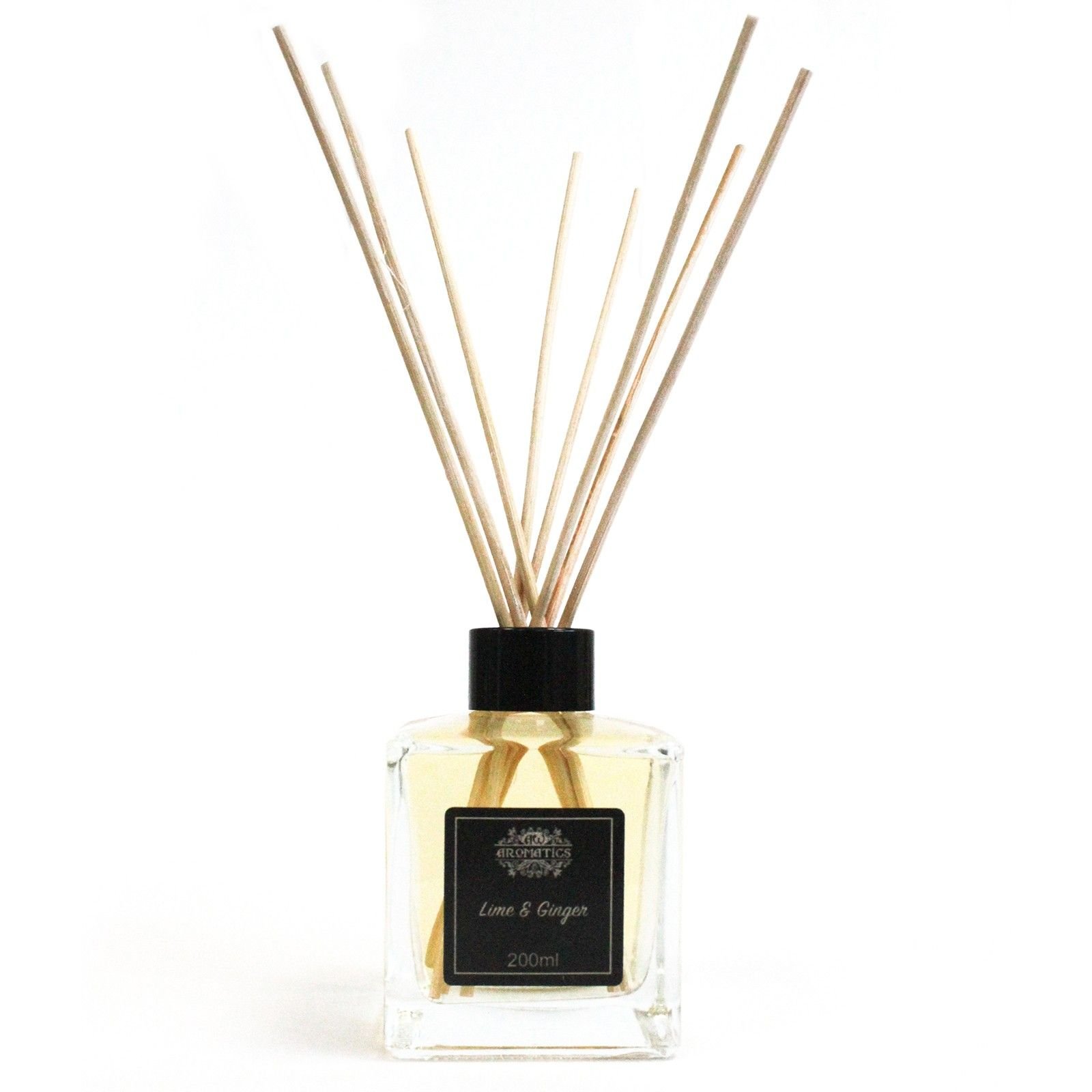 Limette & Ingwer Raumduft Diffuser 200 ml – Reed Diffuser mit ätherischen Ölen bis zu 12 Wochen