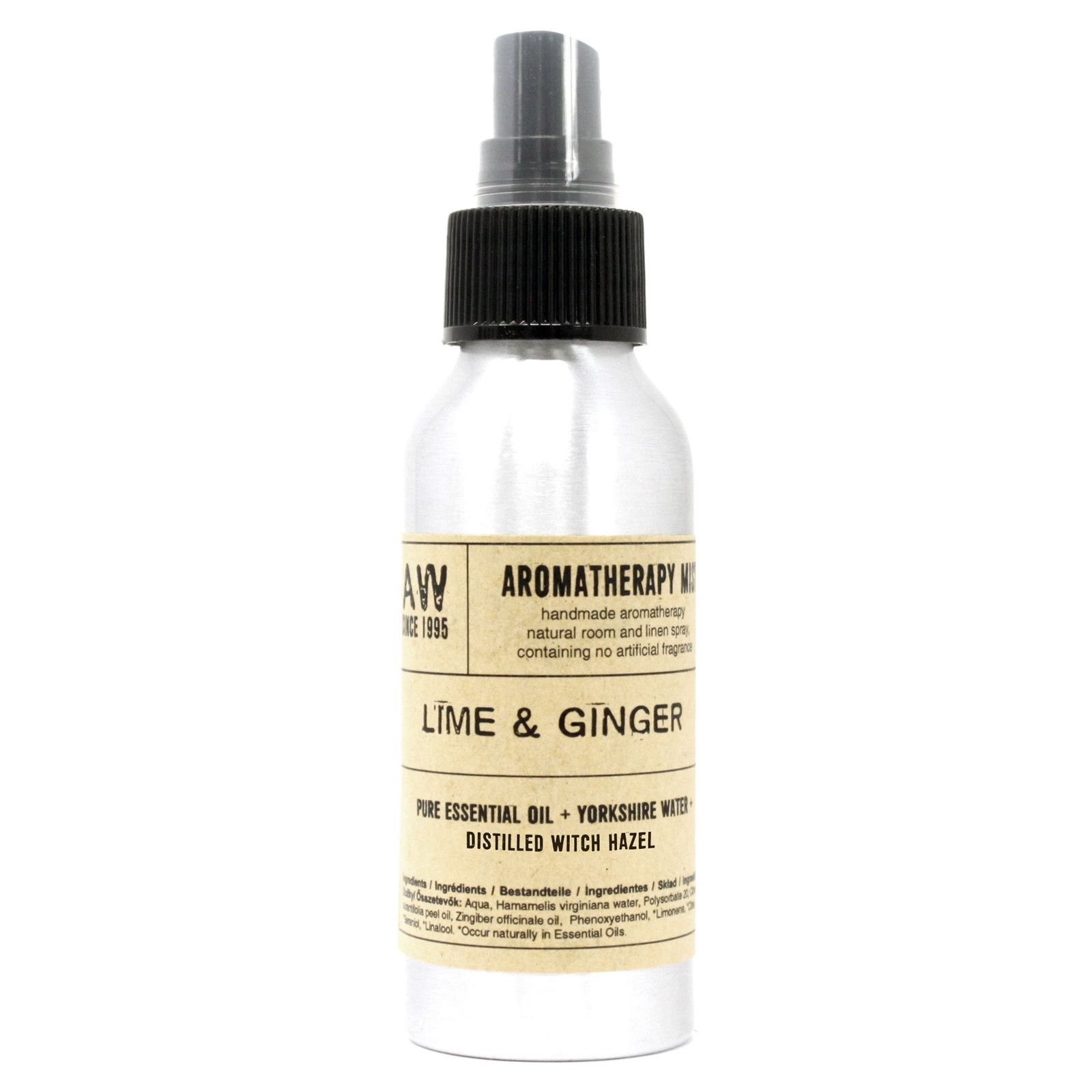 Aromatherapie Spray Limette & Ingwer 100 ml – Raum- & Kissenspray mit ätherischen Ölen