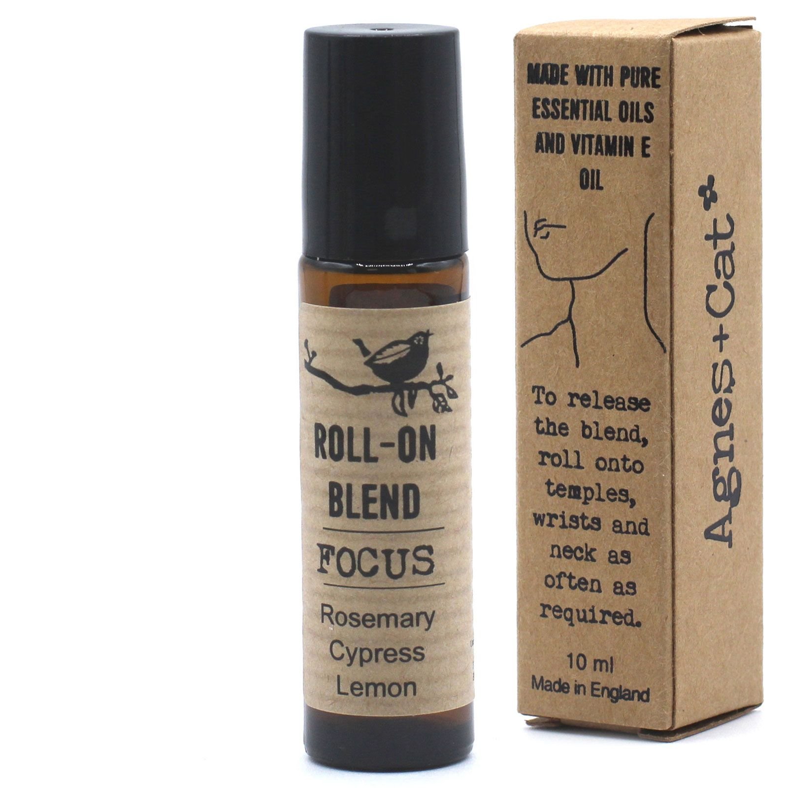 Ätherische Öle Roll-On Focus 10 ml – Rosmarin, Zypresse & Zitrone
