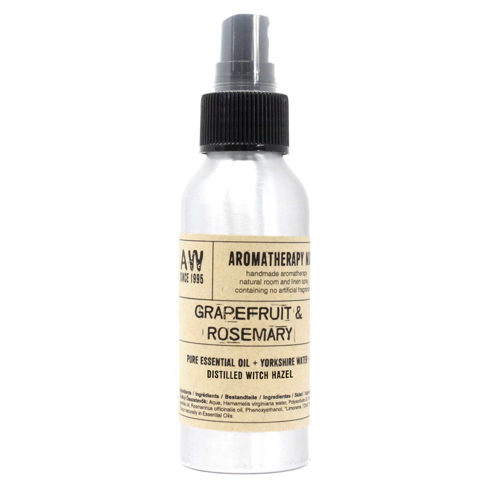 Aromatherapie Spray Grapefruit & Rosmarin 100 ml – Raum- & Kissenspray mit ätherischen Ölen