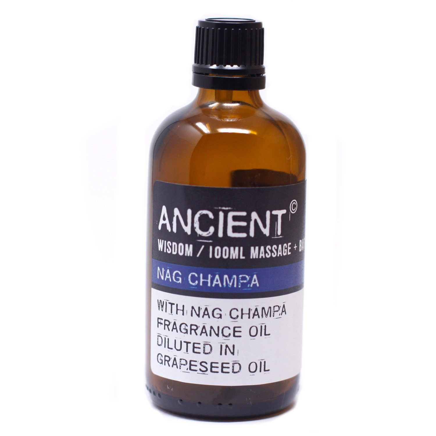 Nag Champa Massageöl 100 ml mit Traubenkernöl – warm-exotischer Duft