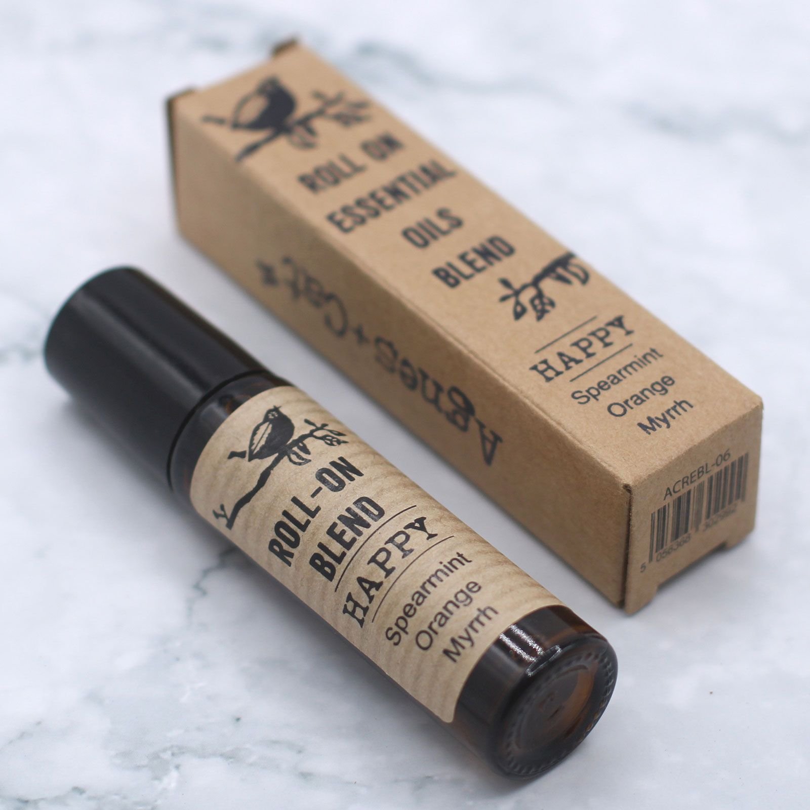 Ätherische Öle Roll-On Happy 10 ml – Grüne Minze, Orange & Myrrhe