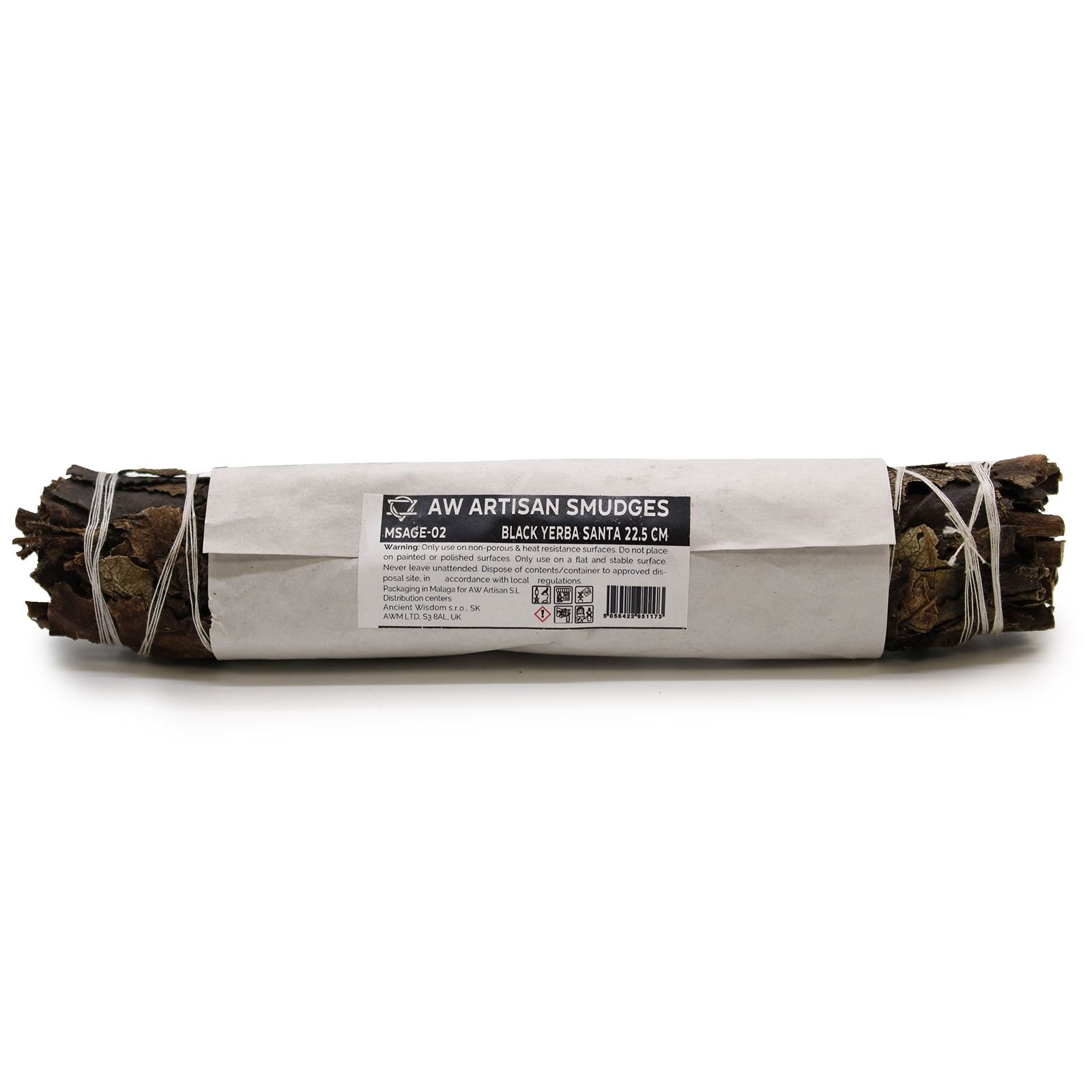 Schwarzer Salbei Räucherbündel 22,5 cm Smudge Stick zur energetischen Reinigung Meditation