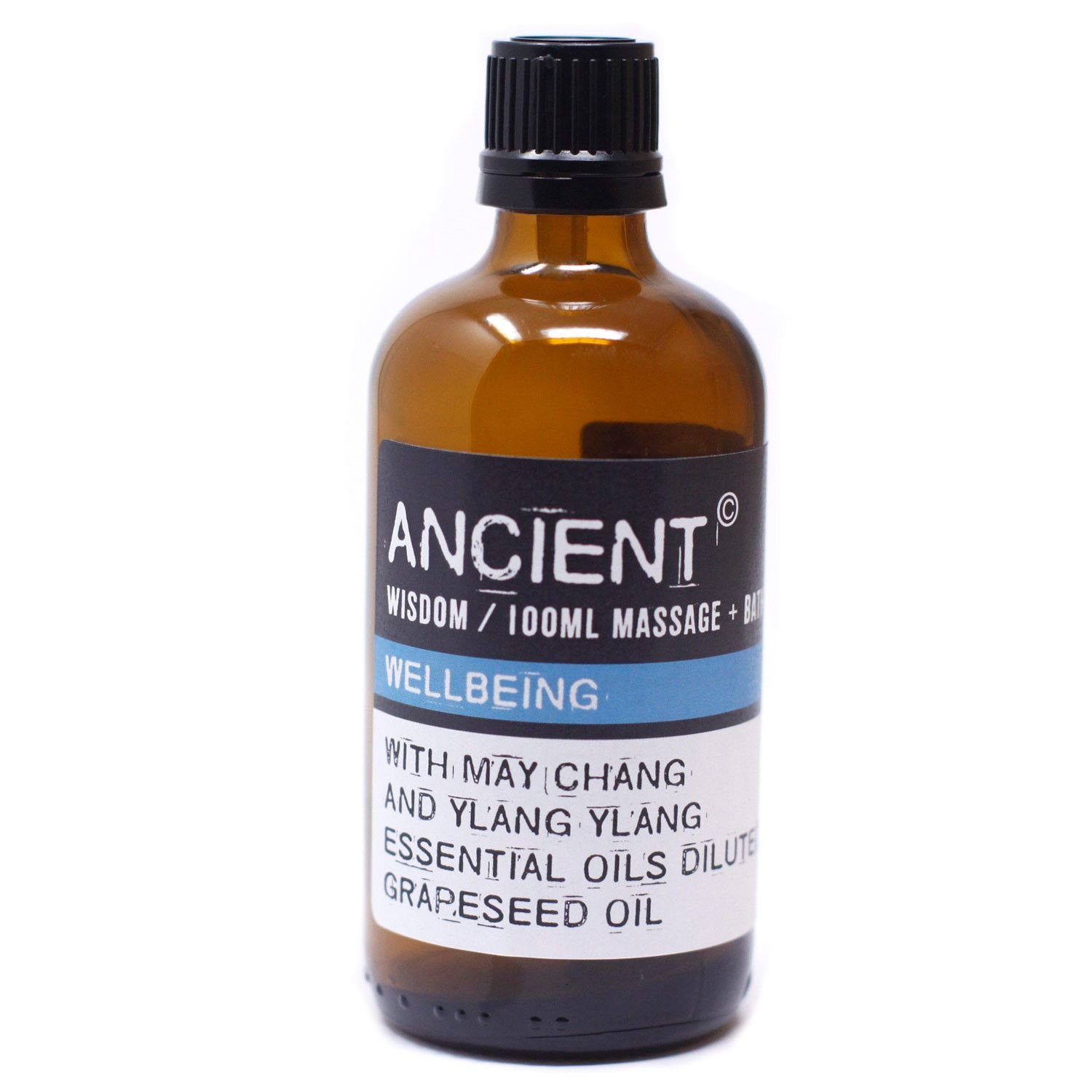 Wellbeing Massageöl 100 ml mit May Chang & Ylang Ylang in Traubenkernöl