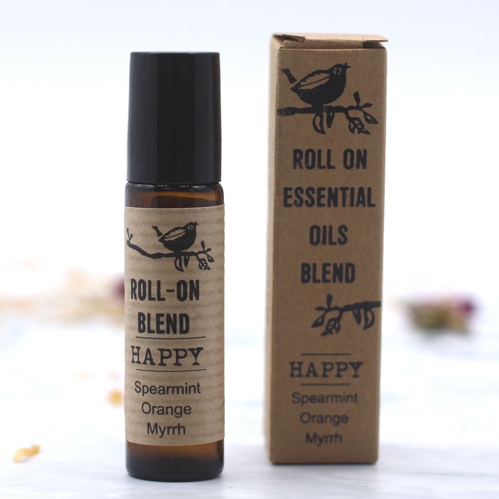 Ätherische Öle Roll-On Happy 10 ml – Grüne Minze, Orange & Myrrhe