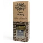 Zitrone & Muskatnuss Raumduft Diffuser 200 ml – Reed Diffuser mit ätherischen Ölen bis zu 12 Wochen