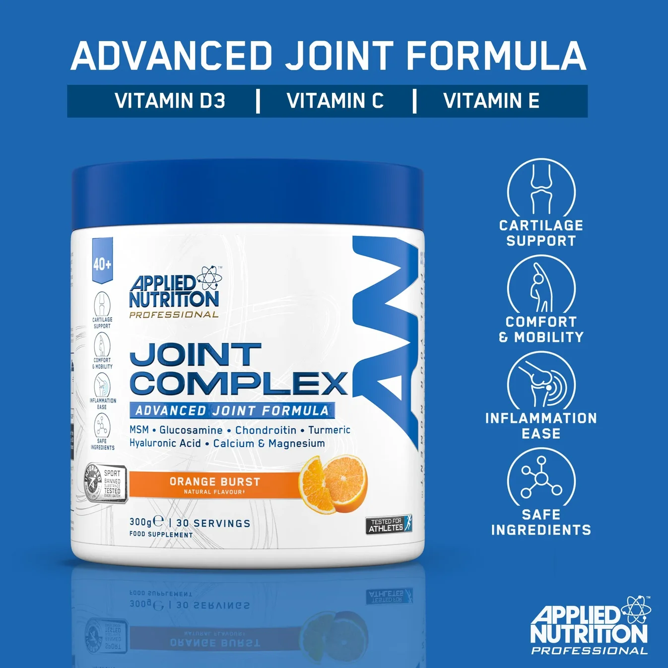 Applied Nutrition Agewell 40+ Gelenk Komplex Mango Crush 300 g – Joint Complex