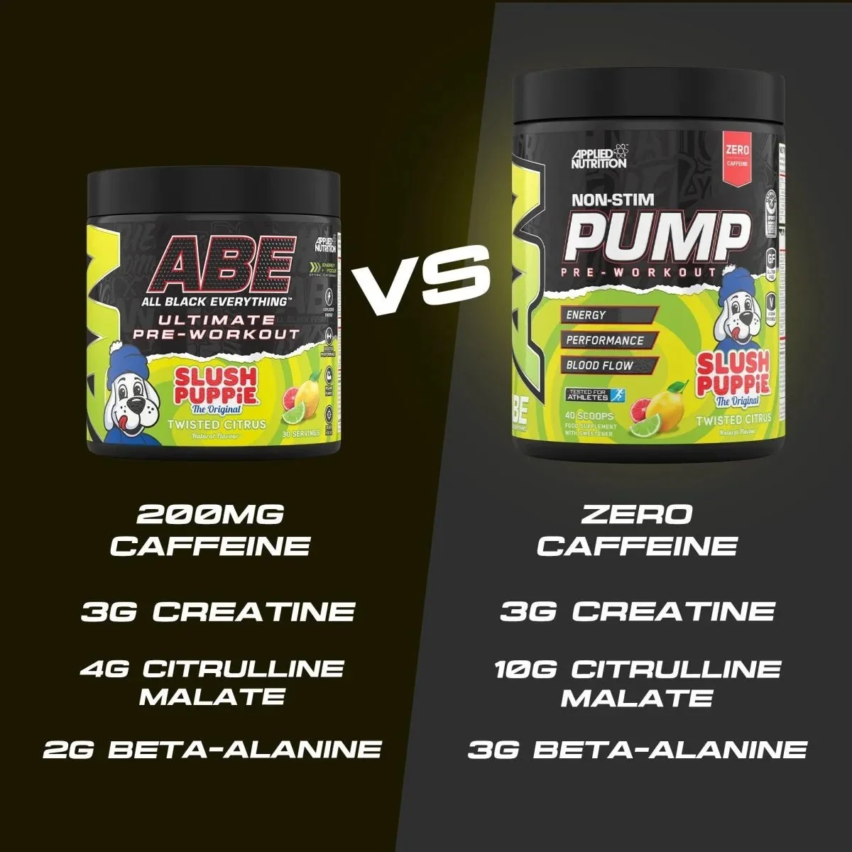ComparisonSlush Pre Workout Pump Booster Blaue Himbeere 500 g – Applied Nutrition ABE