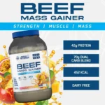 Mass Gainer Tropische Früchte 3130 g – Applied Nutrition Beef Mass Gainer