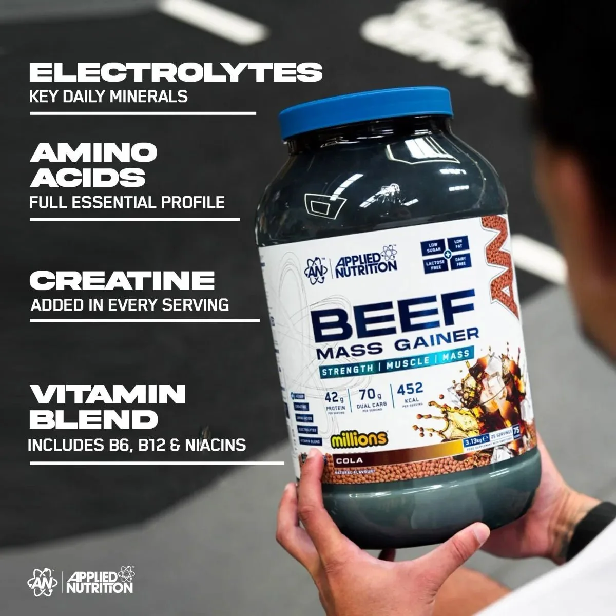 Mass Gainer Tropische Früchte 3130 g – Applied Nutrition Beef Mass Gainer
