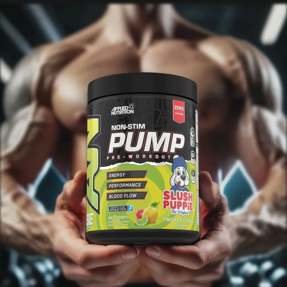 Image_4Slush Pre Workout Pump Booster Blaue Himbeere 500 g – Applied Nutrition ABE