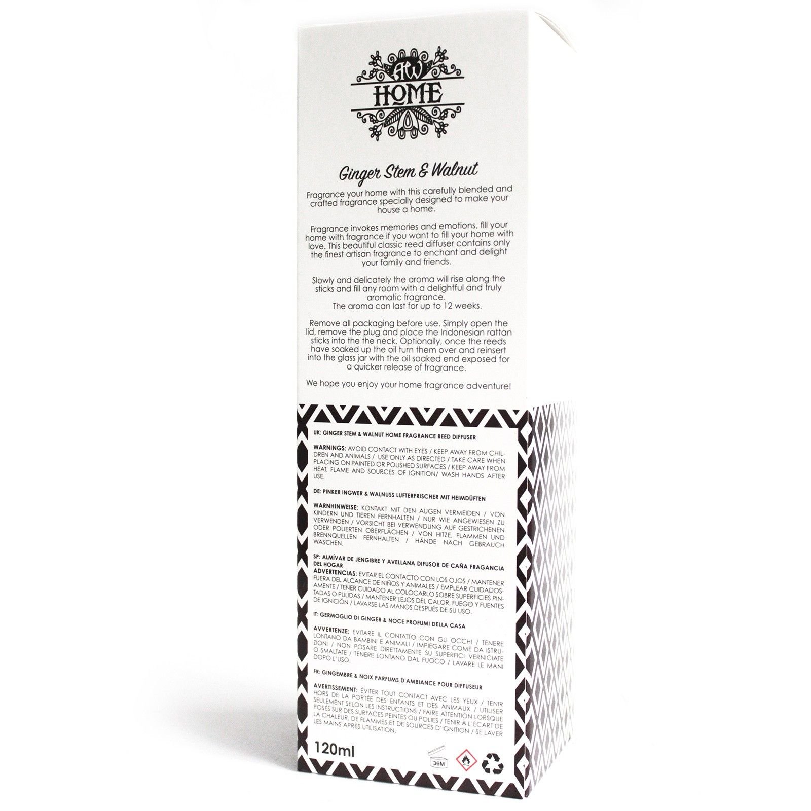 bG9jYWw6Ly9tZWRpYS85Ry82Qy82MFIzMEMxRzZHVzM2QzlHL2Y4NTUzMzZjLmpwZWc.jpg Raumduft Ginger Stem & Walnut 120 ml – Duftdiffuser mit Ingwer- und Walnussduft