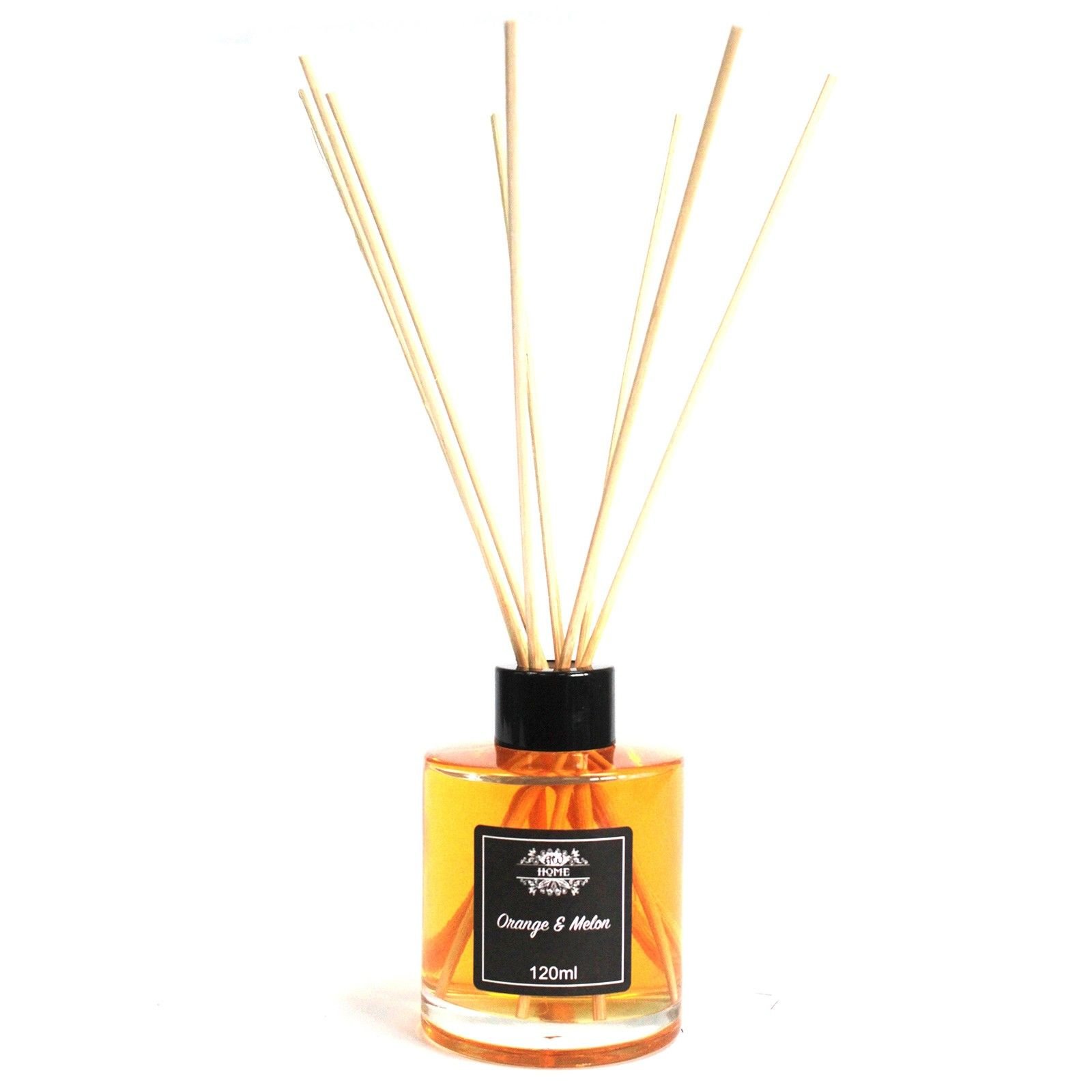 Raumduft Orange & Melon 120 ml – Duftdiffuser mit Stäbchen und fruchtigem Zitrusduft