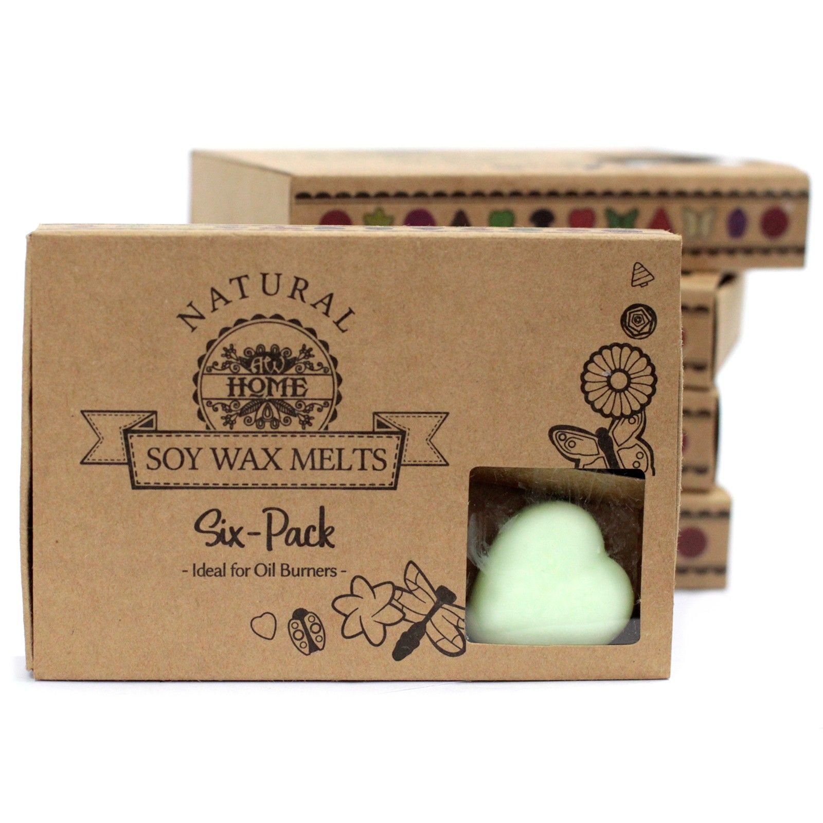 Duftwachs Mint & Menthol 6 Stück – Frische Wax Melts aus Sojawachs als Geschenkset