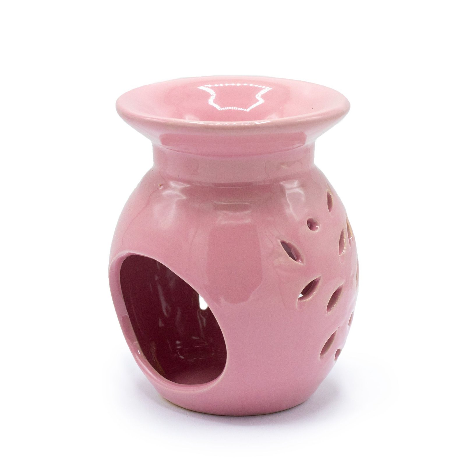 Duftlampe Keramik Rose 10,5 cm – Florale Aromalampe für Duftöl und Duftwachs