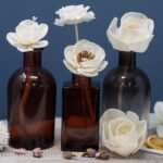 Duftdiffuser Blumen Kleine Lilie 4 Stück – Solaholz Duftblumen mit Baumwollschnur – Honigbee Duftdiffuser Blumen Kleine Lilie 4 Stück – Solaholz Duftblumen mit Baumwollschnur