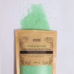 Aromatherapie Badesalz Stress Buster 350 g – Meersalz mit Bergamotte, Geranie und Vetiver