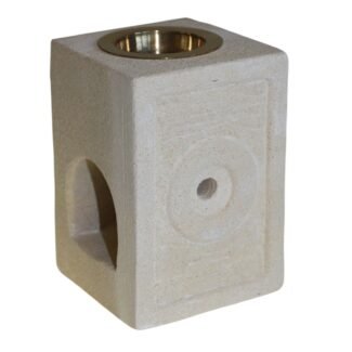 Duftlampe aus Sandstein Maurisches Muster 9 cm
