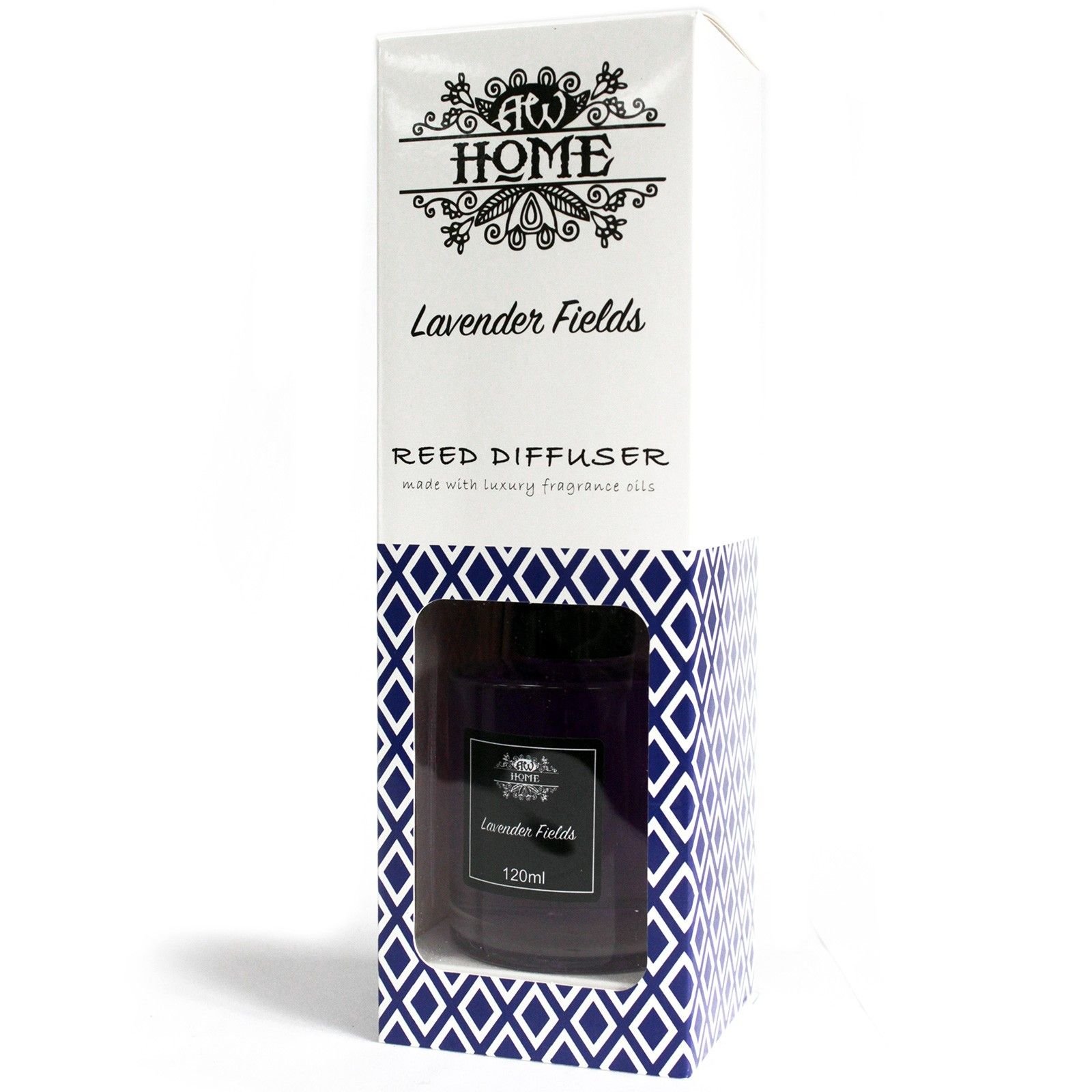 Raumduft Lavender Fields 120 ml – Duftdiffuser mit Stäbchen und beruhigendem Lavendelduft