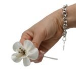 Duftdiffuser Blumen Lilie 4 Stück – Natürliche Solaholz Duftblumen mit Bambusstäbchen
